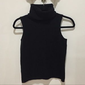 Banana Republic Cashmere Sleeveless Turtleneck